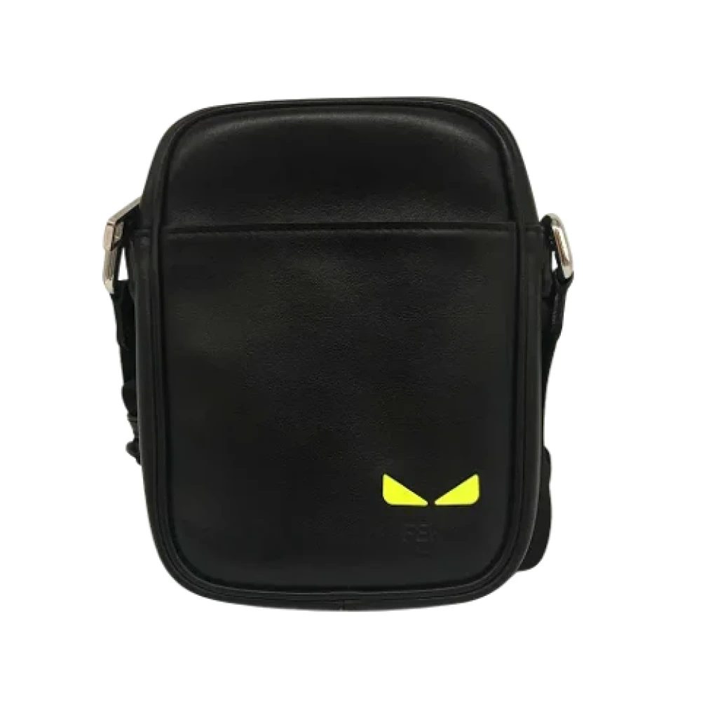Fendi Vintage Pre-owned Leather shoulder-bags Black Dames