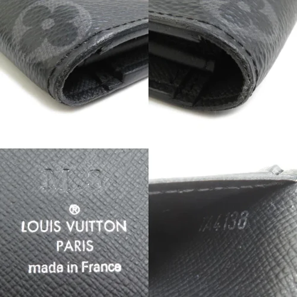 Louis Vuitton Vintage Pre-owned Fabric wallets Black Heren
