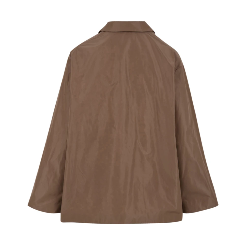 Aspesi Kameeljassen met lage schouder en revers kraag Brown Dames
