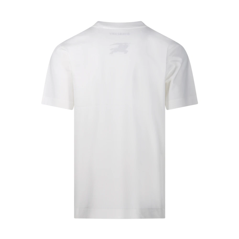 Burberry Krijt T-shirt Hs25-Mw-For-2.6.051 White Heren
