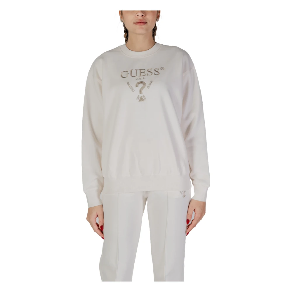 Guess Lente Zomer Onbedekte Sweatshirt Beige Dames