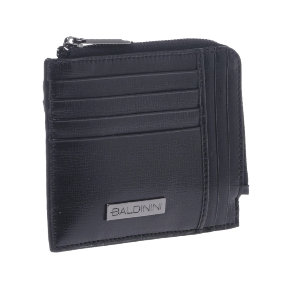 Baldinini Document holder in black saffiano Black Heren