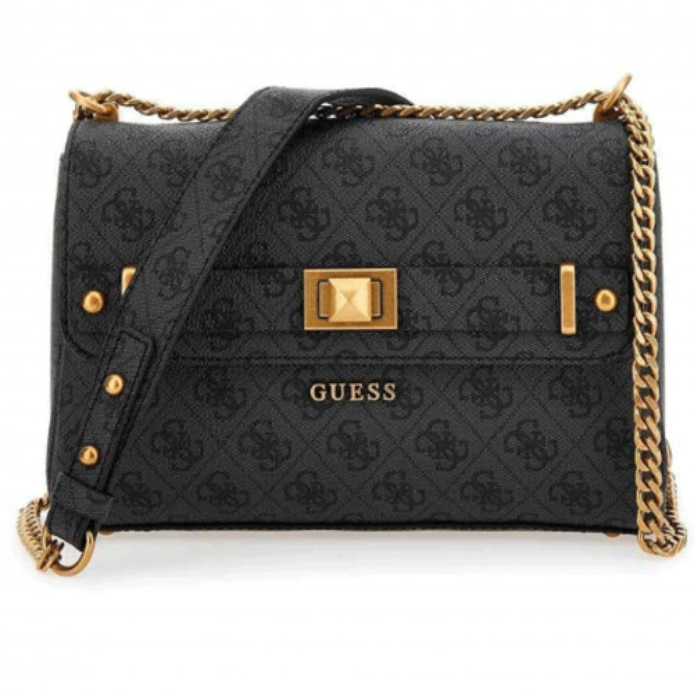 Guess Stijlvolle Dames Schoudertas in Grijs Gray Dames