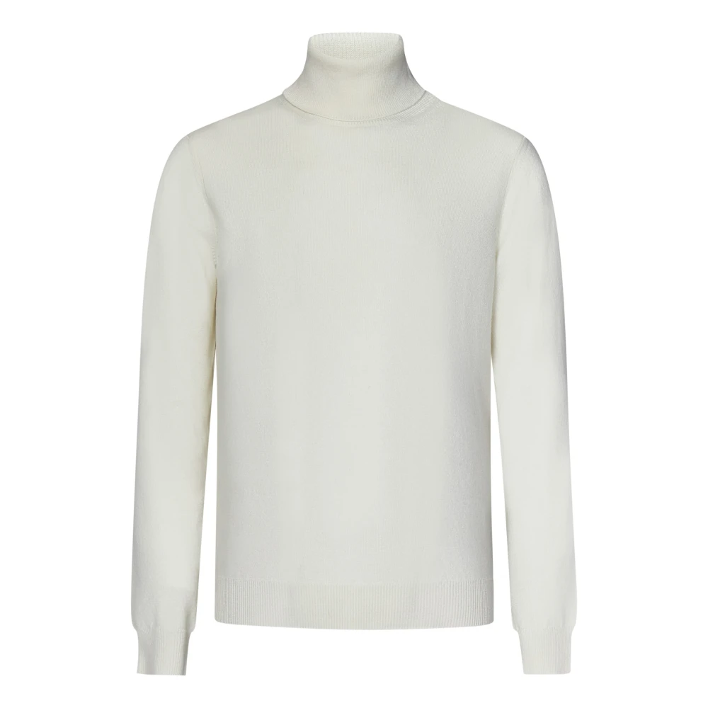 Hvit Cashmere Turtleneck Genser