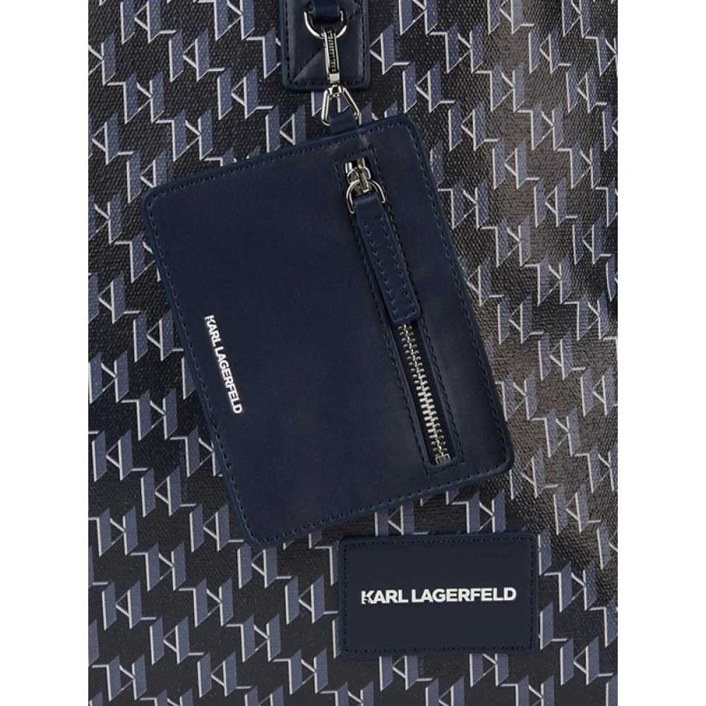 Karl Lagerfeld Ikonik Voyage tote tas Blue Dames