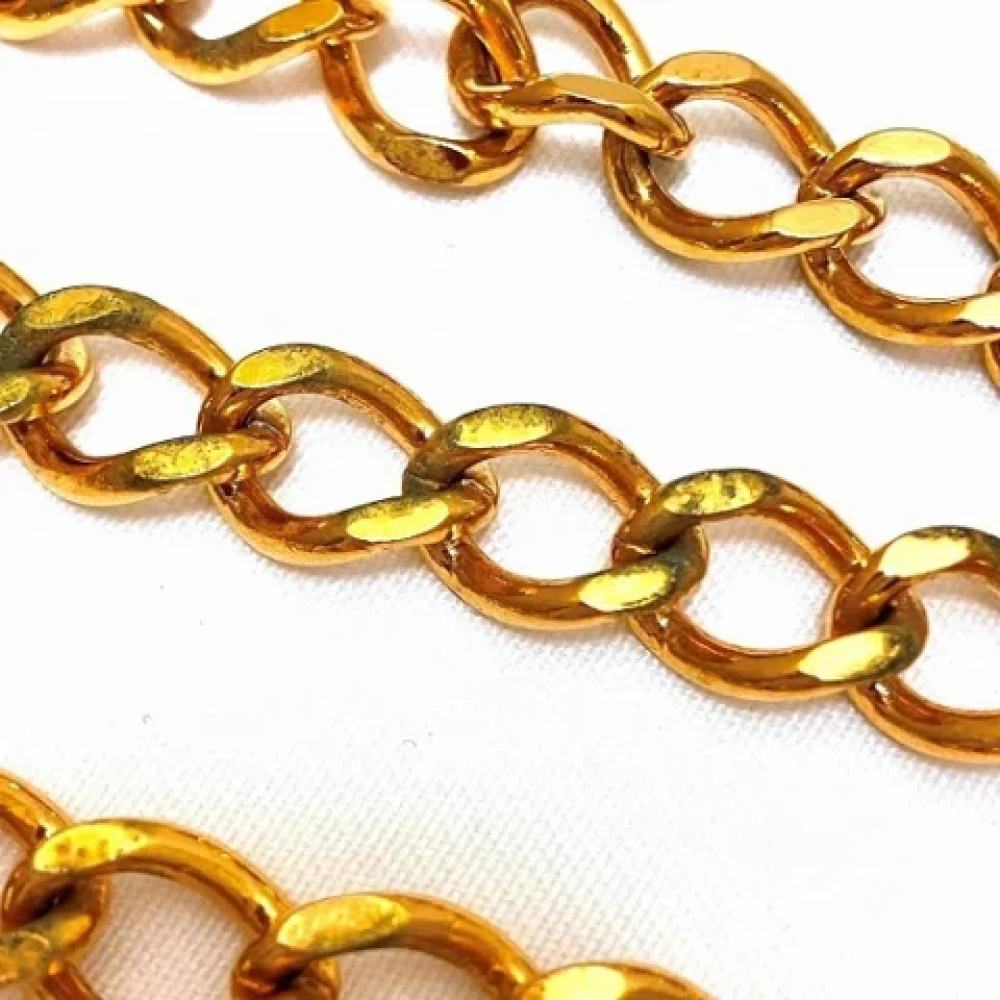 Chanel Vintage Pre-owned Metal belts Yellow Dames
