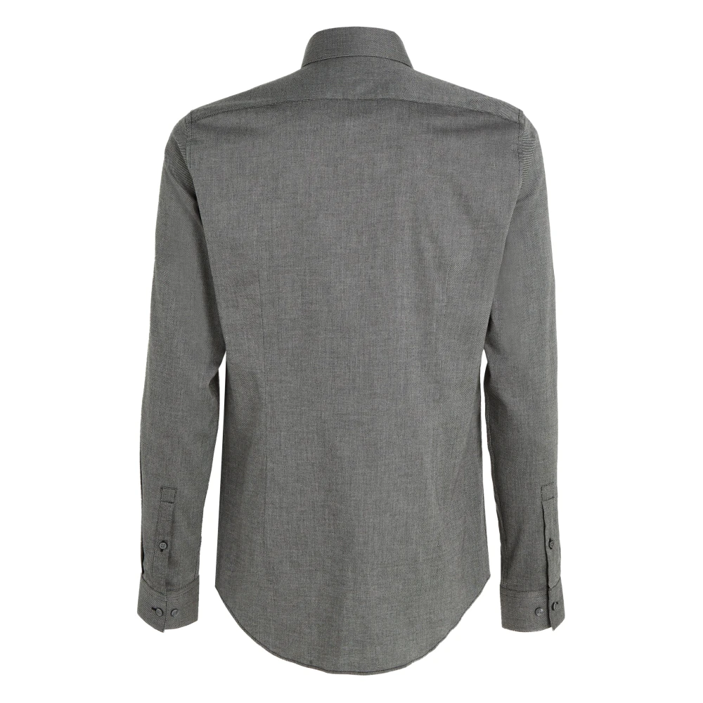 Calvin Klein Heather Structure Slim Overhemd Gray Heren