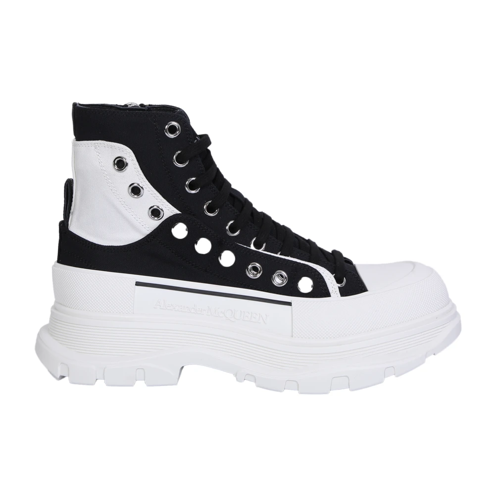 Alexander McQueen Zwarte enkellaarzen voor heren Heren Schoenen