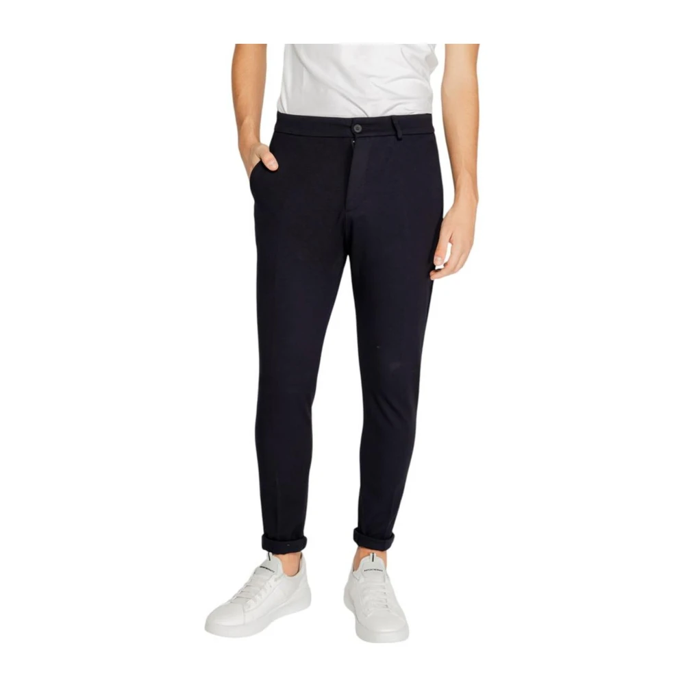 Antony Morato Blauwe Viscose Blend Jeans & Broeken Blue Heren