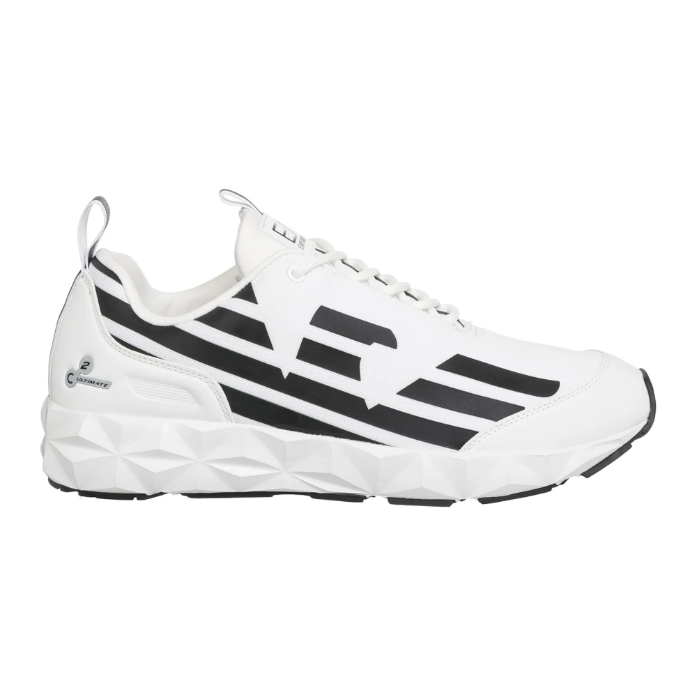 Emporio Armani Ea7 Men's Multicolor Sneakers,, Lace Closure Trainers Size 7