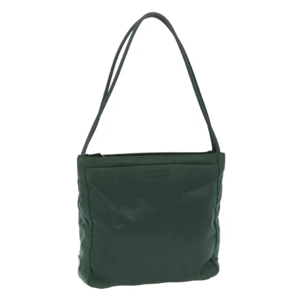 Prada Vintage Pre-owned Nylon prada-bags Green Dames