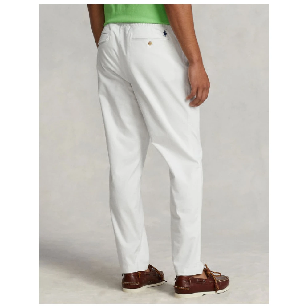 Polo Ralph Lauren Elastische Taille Prepster Broek White Heren
