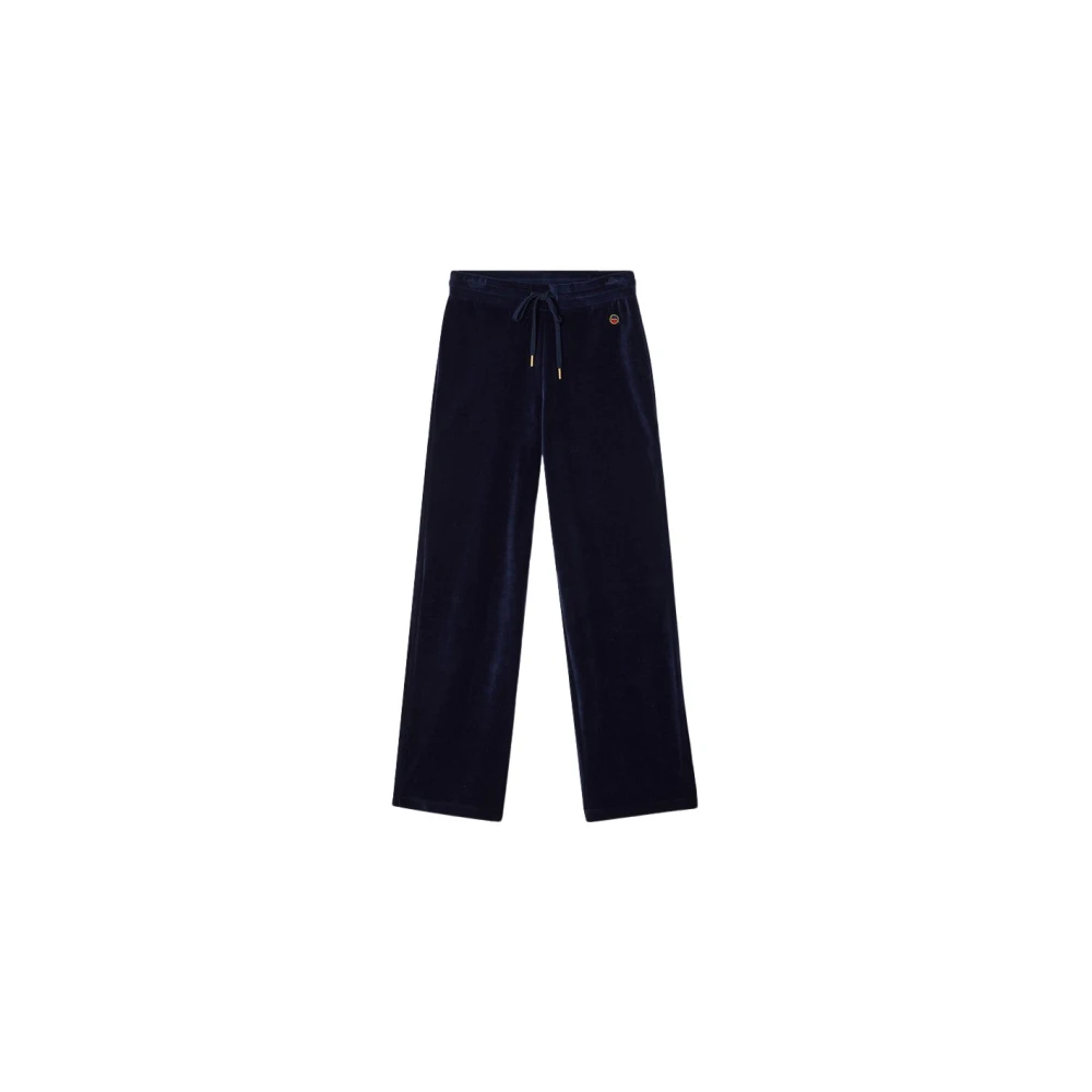 Busnel Velours Broek Navy Lounge Set Blue Dames