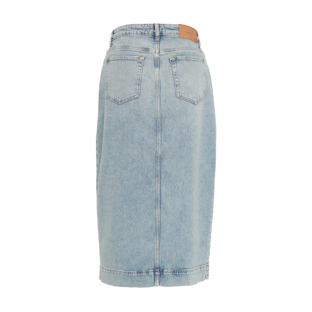 7 For All Mankind Blauwe Denim Rok 'Amber' Blue Dames