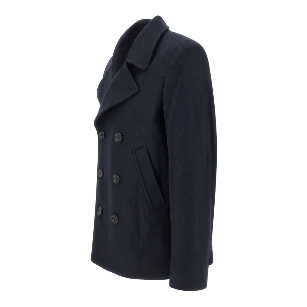 Paul Smith Blauwe Wol Kasjmier Jas Blue Heren