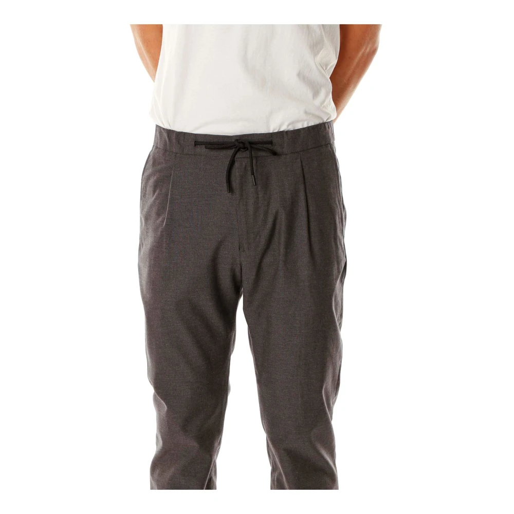 closed Italiaanse Tapered Broek Gray Heren