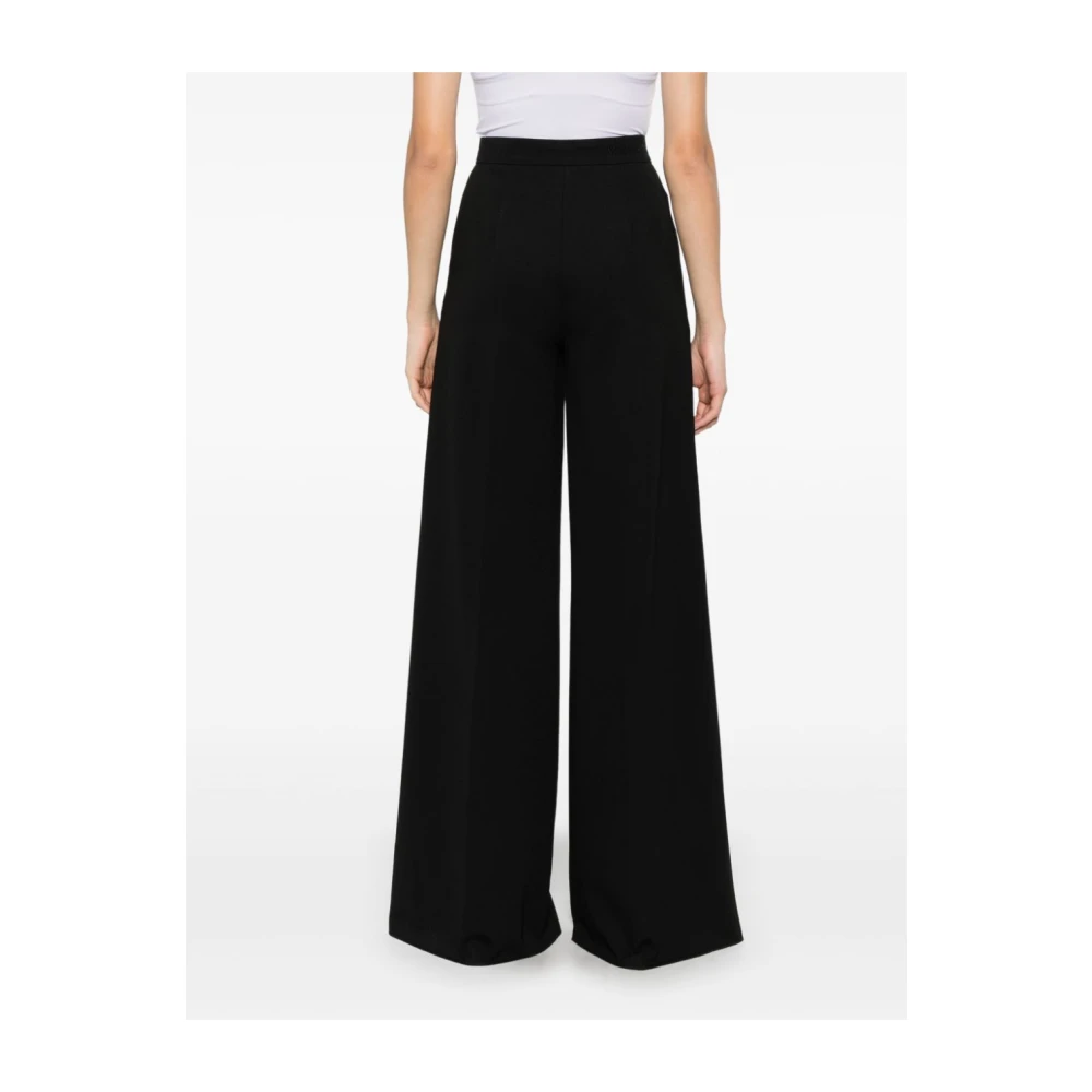 Max Mara Zwarte Broek met Verborgen Sluiting Black Dames