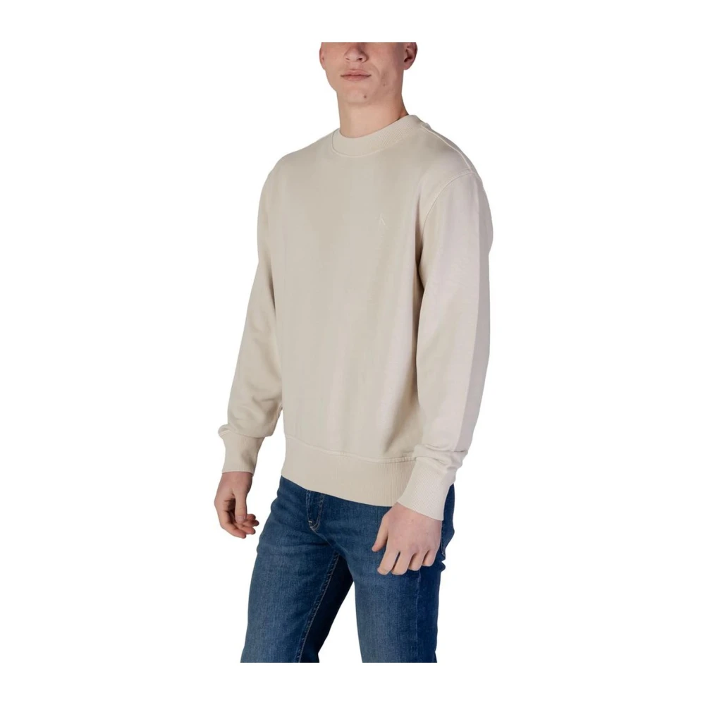 Calvin Klein Jeans Katoenen Trui Lente Zomer Collectie Beige Heren