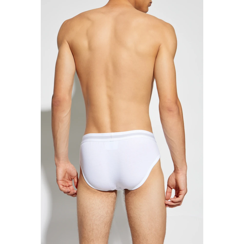 Dsquared2 Twee-pack slips met logo White Heren