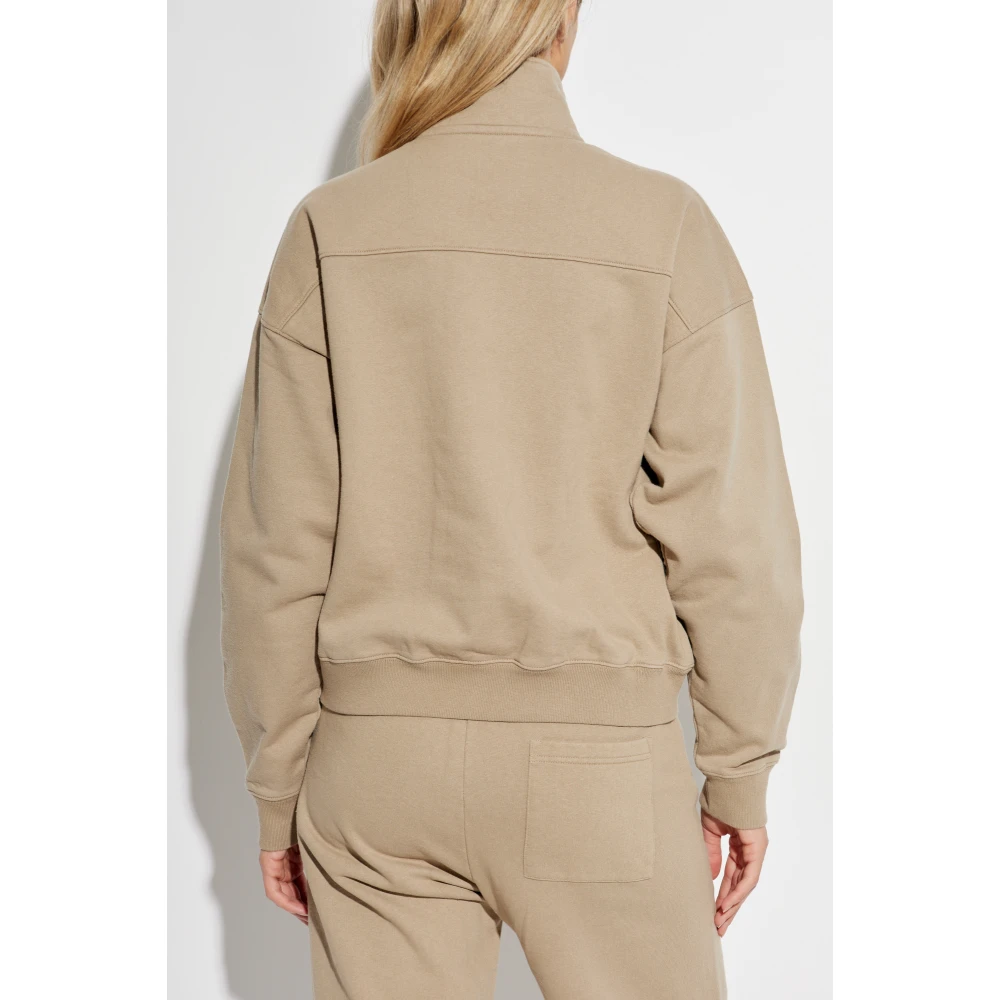 Sporty & Rich Sweatshirt uit de Athletic Club-collectie Brown Unisex