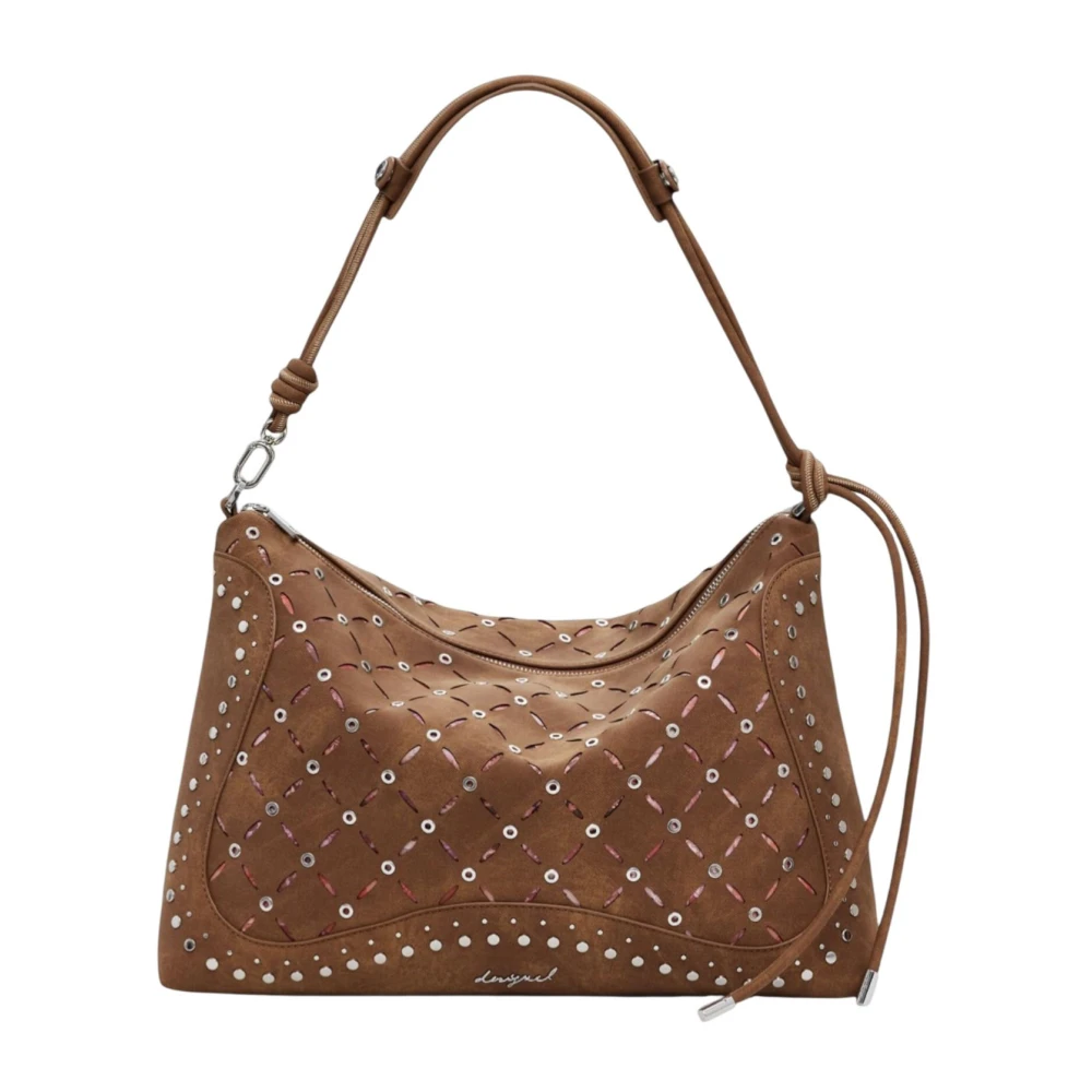 Desigual Donna Marrone Borse, Taglia Unica, New,