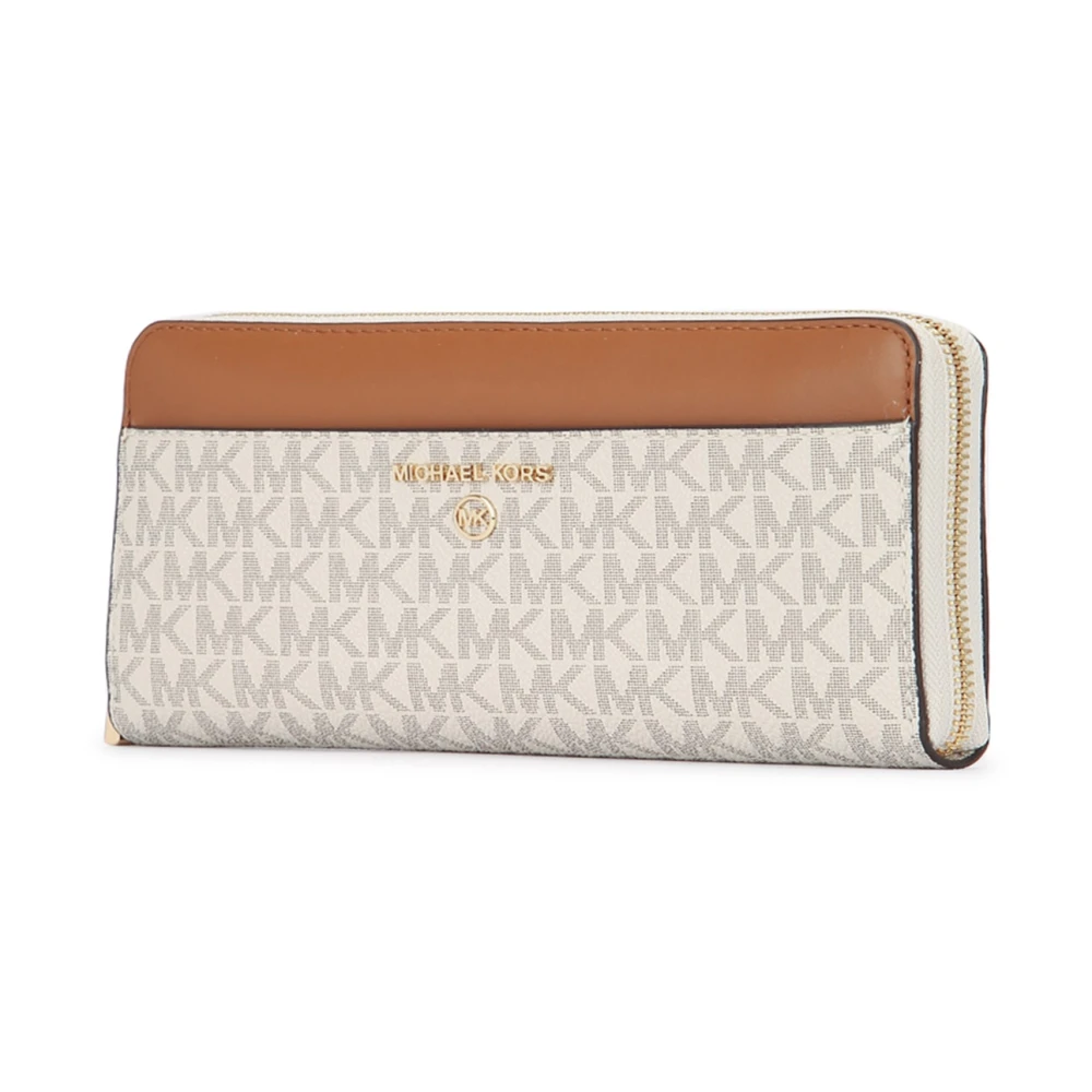 Michael Kors Zak Continental Portemonnee Beige Dames