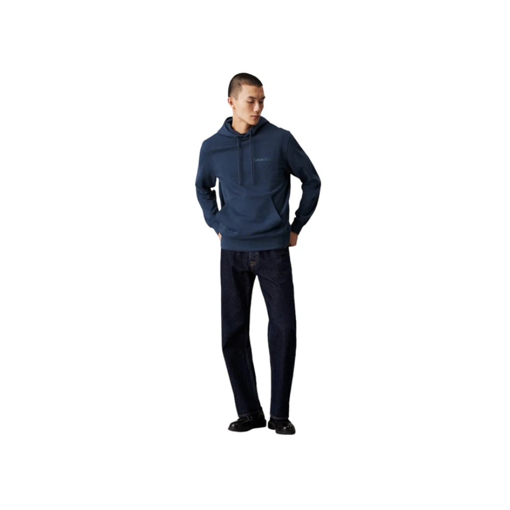 Calvin Klein Jeans Hoodie Sweatshirt Blue Heren