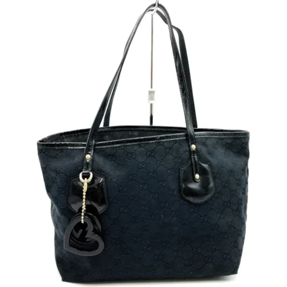 Gucci Vintage Pre-owned Canvas totes Black Dames
