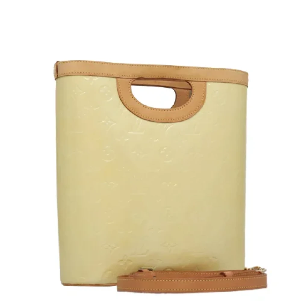 Louis Vuitton Vintage Pre-owned Leather handbags Beige Dames