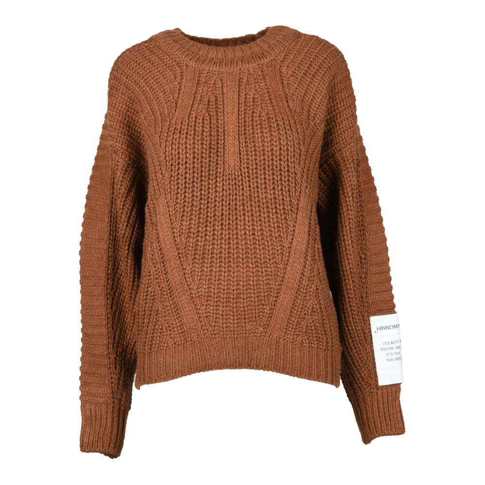 Hinnominate Stijlvolle Gebreide Trui Brown Dames