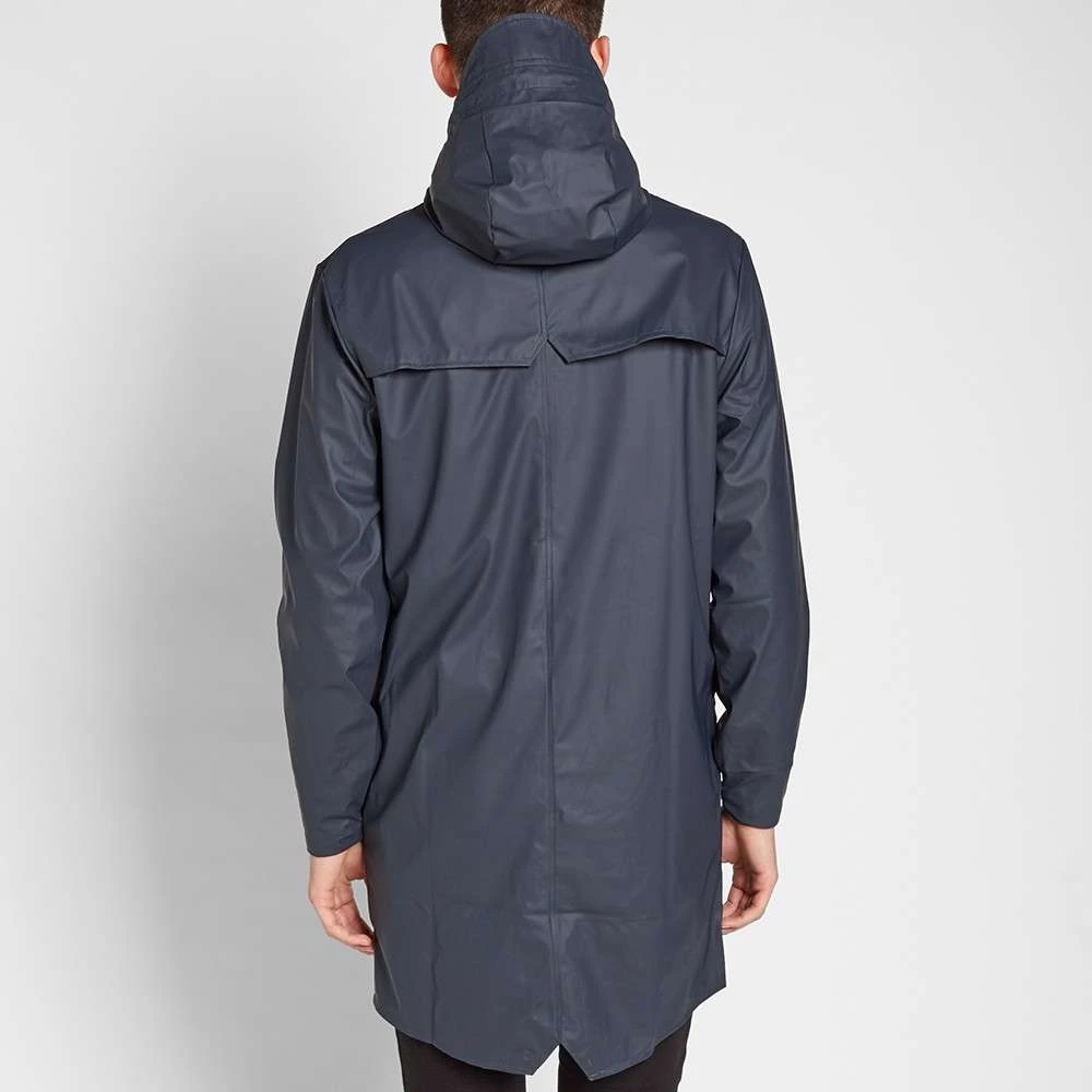 Rains Lange Jas Waterdicht Unisex Ontwerp Blue Heren