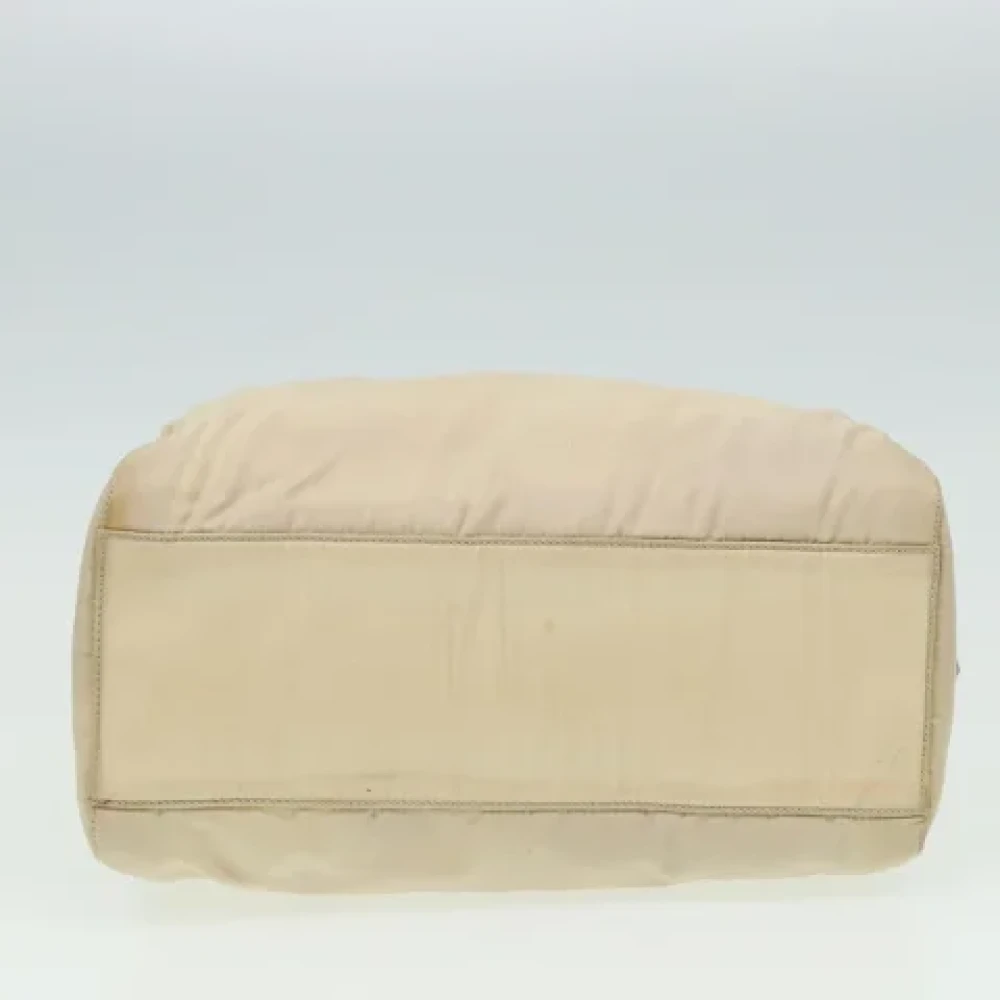 Prada Vintage Pre-owned Fabric prada-bags Beige Dames