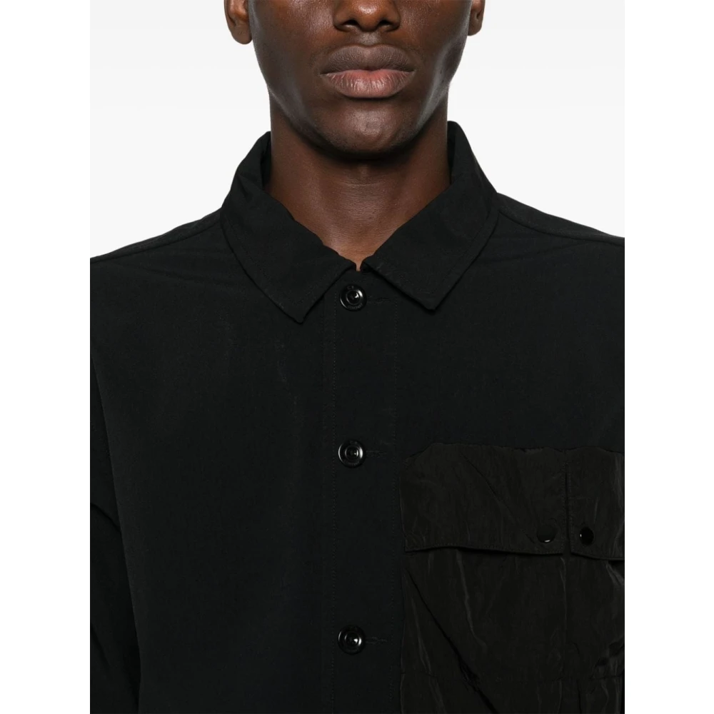 C.P. Company GD Shell Shirt Zwart Lange Mouw Black Heren