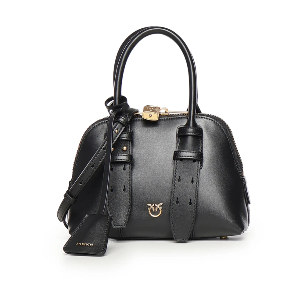 Pinko Buckle-Detailing Shoulder Bag - Female - Handbags - Black - One Size - Bags