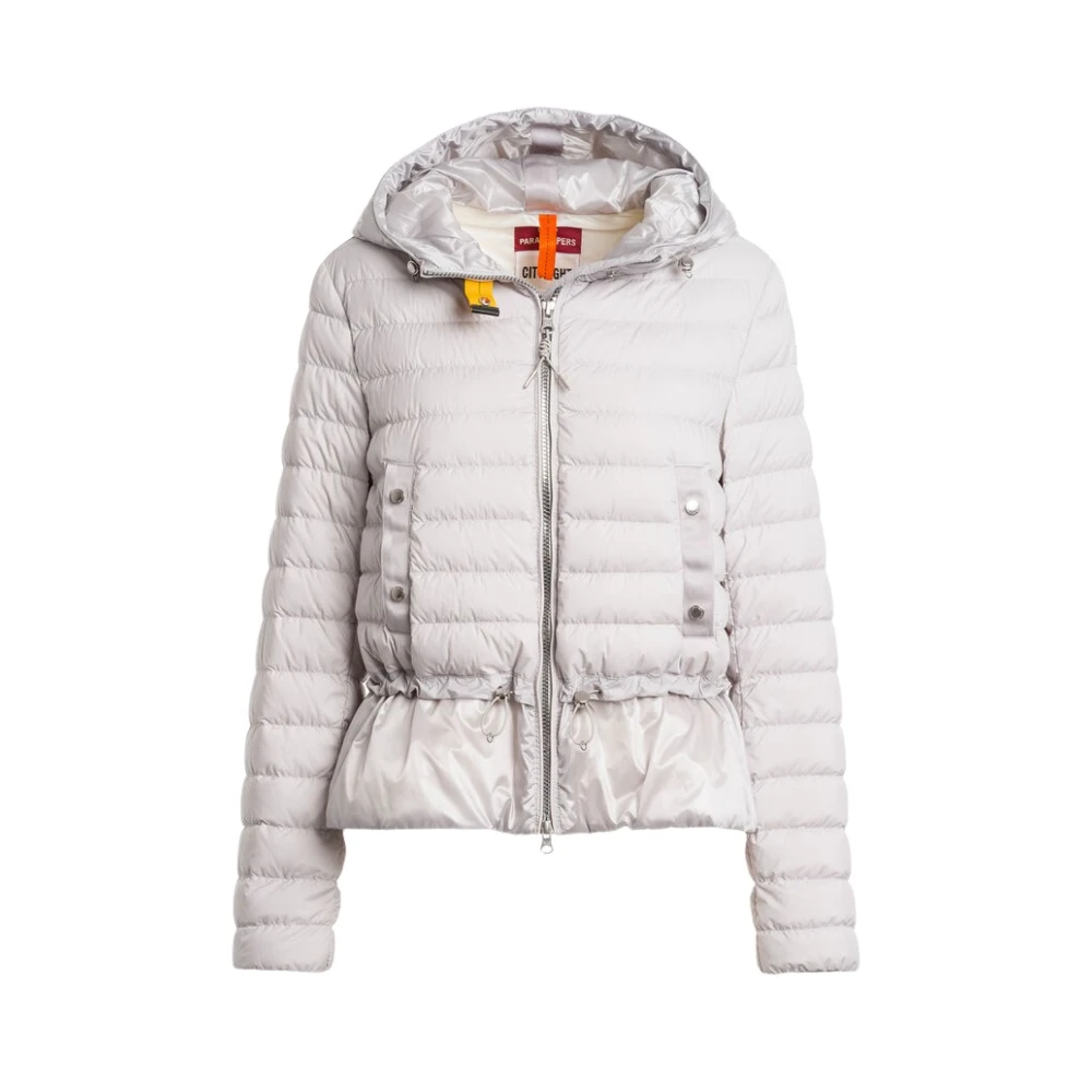 Parajumpers Women's Gray Down Jackets, 2XS, Tao - Hooded Down Jacket