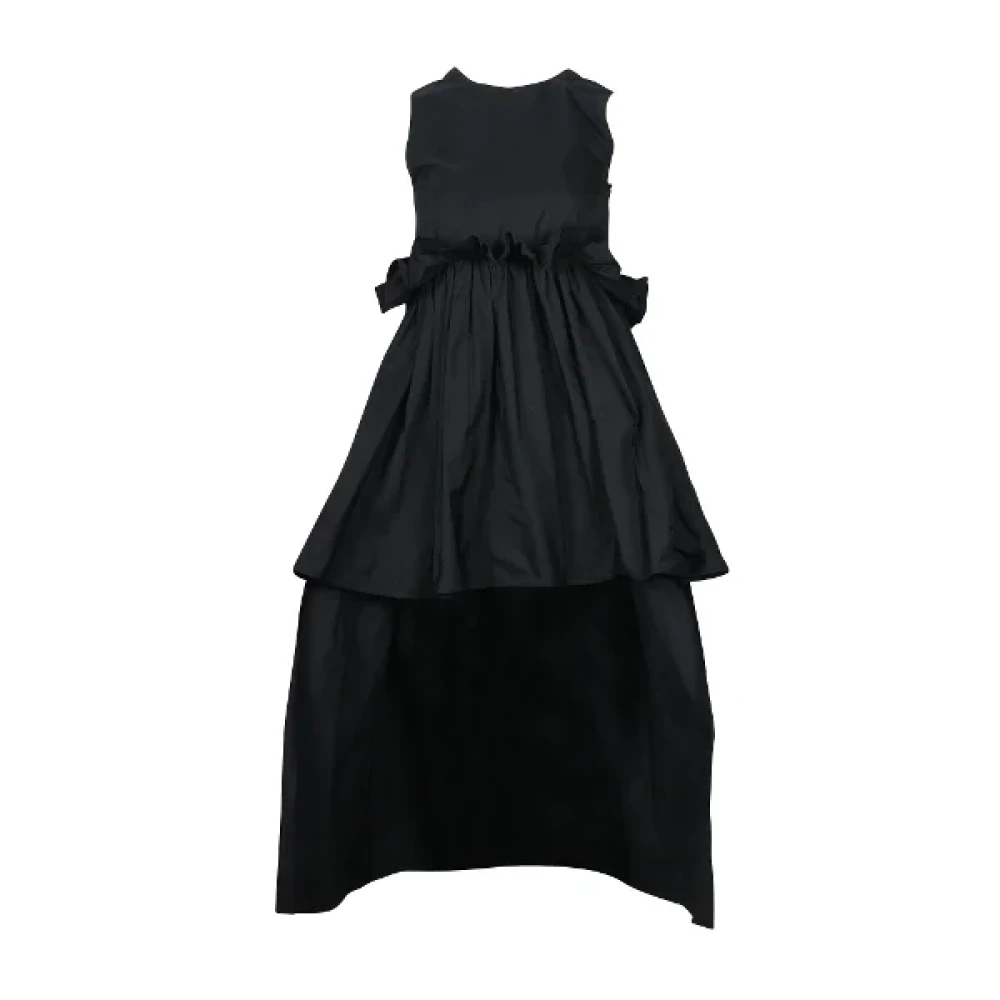 Valentino Vintage Pre-owned Polyester dresses Black Dames