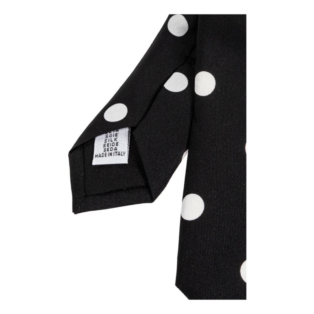 Moschino Zijden stropdas Black Heren