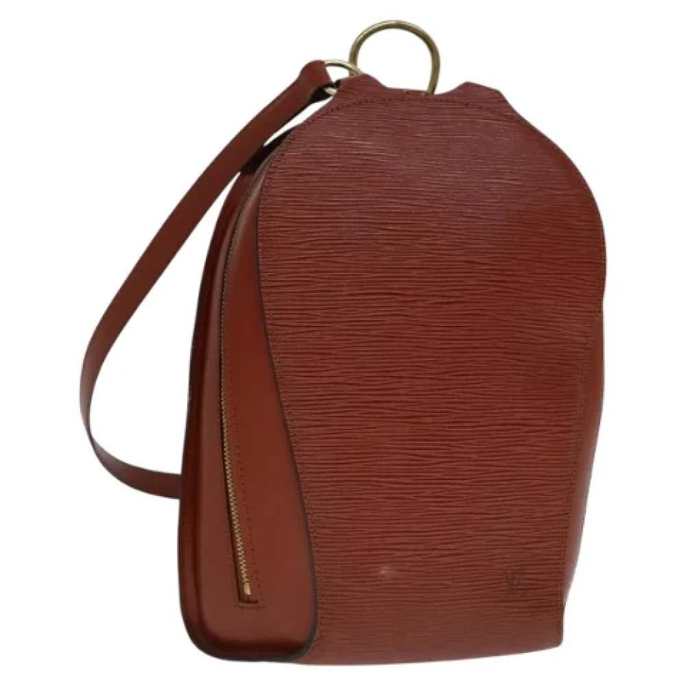Louis Vuitton Vintage Pre-owned Leather backpacks Brown Dames