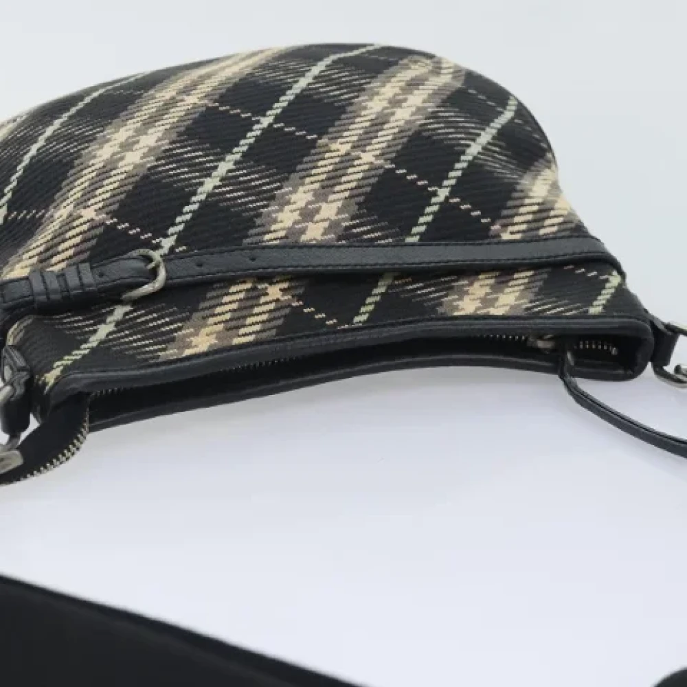 Burberry Vintage Pre-owned Canvas shoulder-bags Black Dames