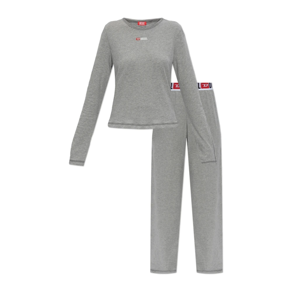 Diesel Damen Grau Two-Piece Pyjamas Set-Gilda-D-Core