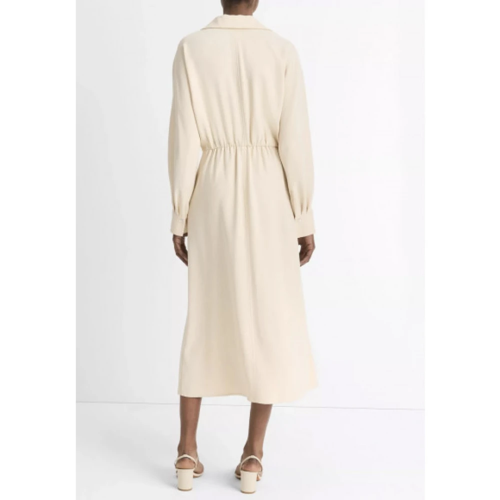 Vince Elegante Dolman-Sleeve Jurk Beige Dames