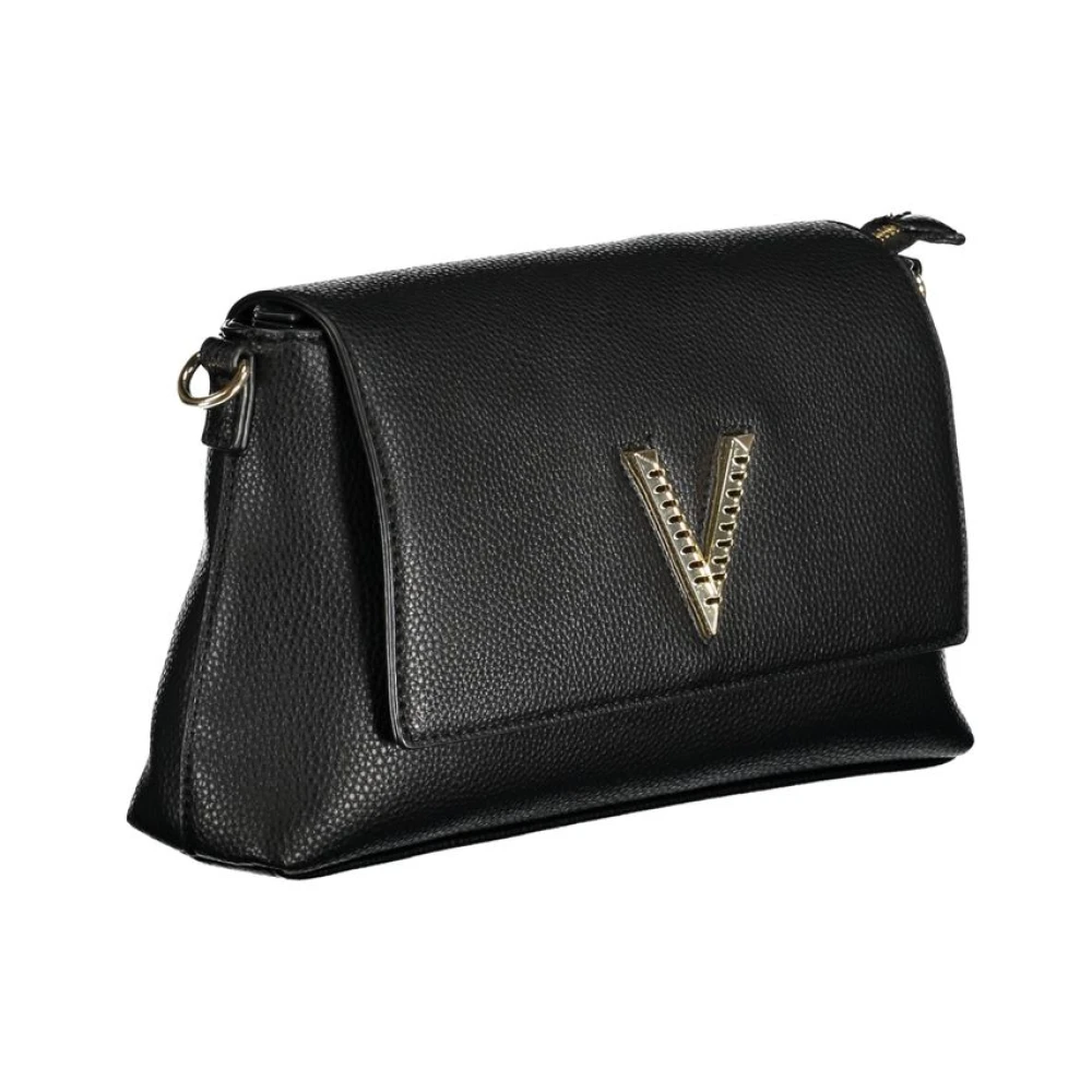 Valentino by Mario Valentino Zwarte polyethyleen schoudertas met verstelbare band Black Dames