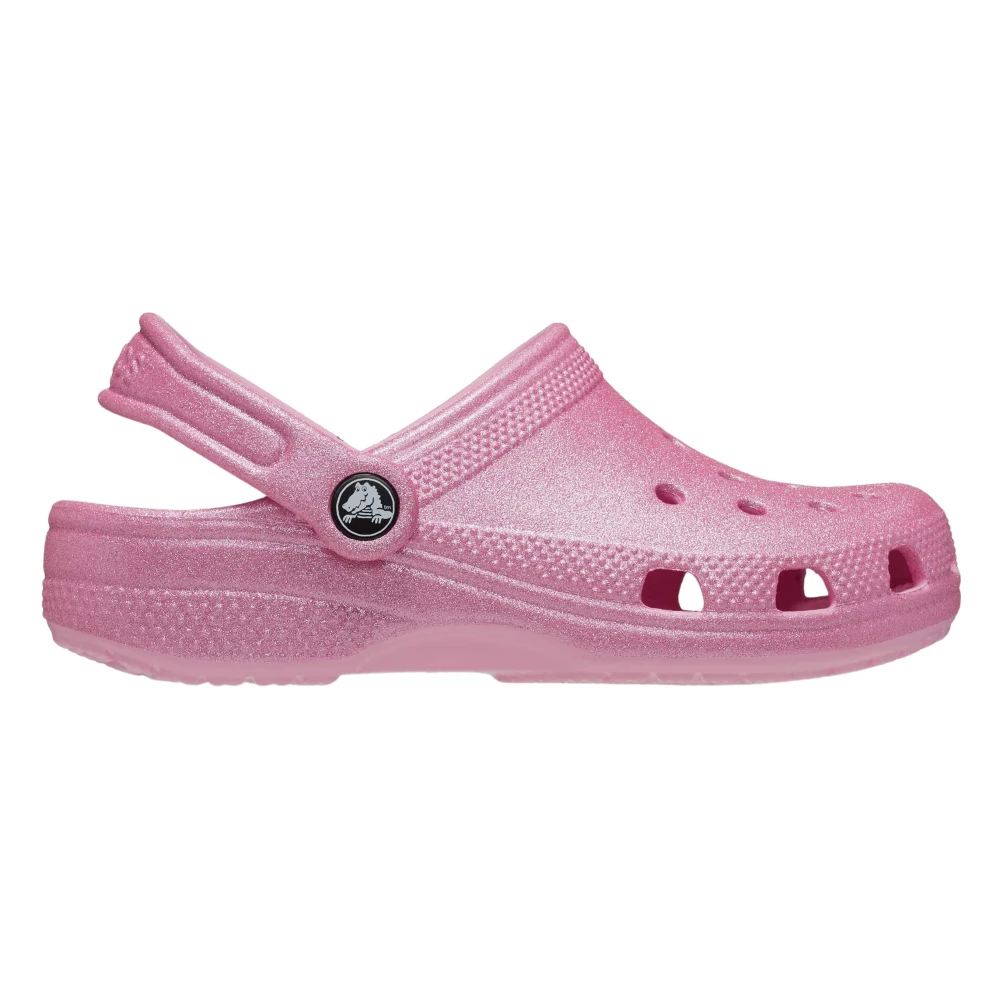 Crocs Girls Pink Kids Sandals, 23 Eu, Classic Glitter Clog