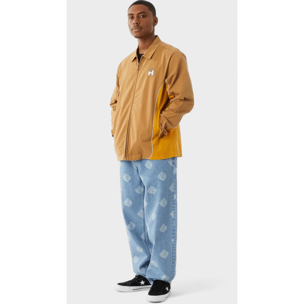 HUF Blauwe Print Skate Pant Cromer Blue Heren