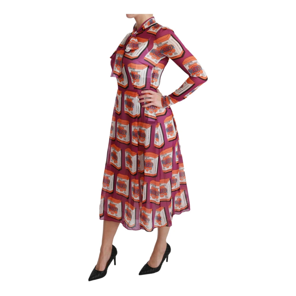 Dolce & Gabbana Prachtige Bellezza Print Maxi Jurk Brown Dames