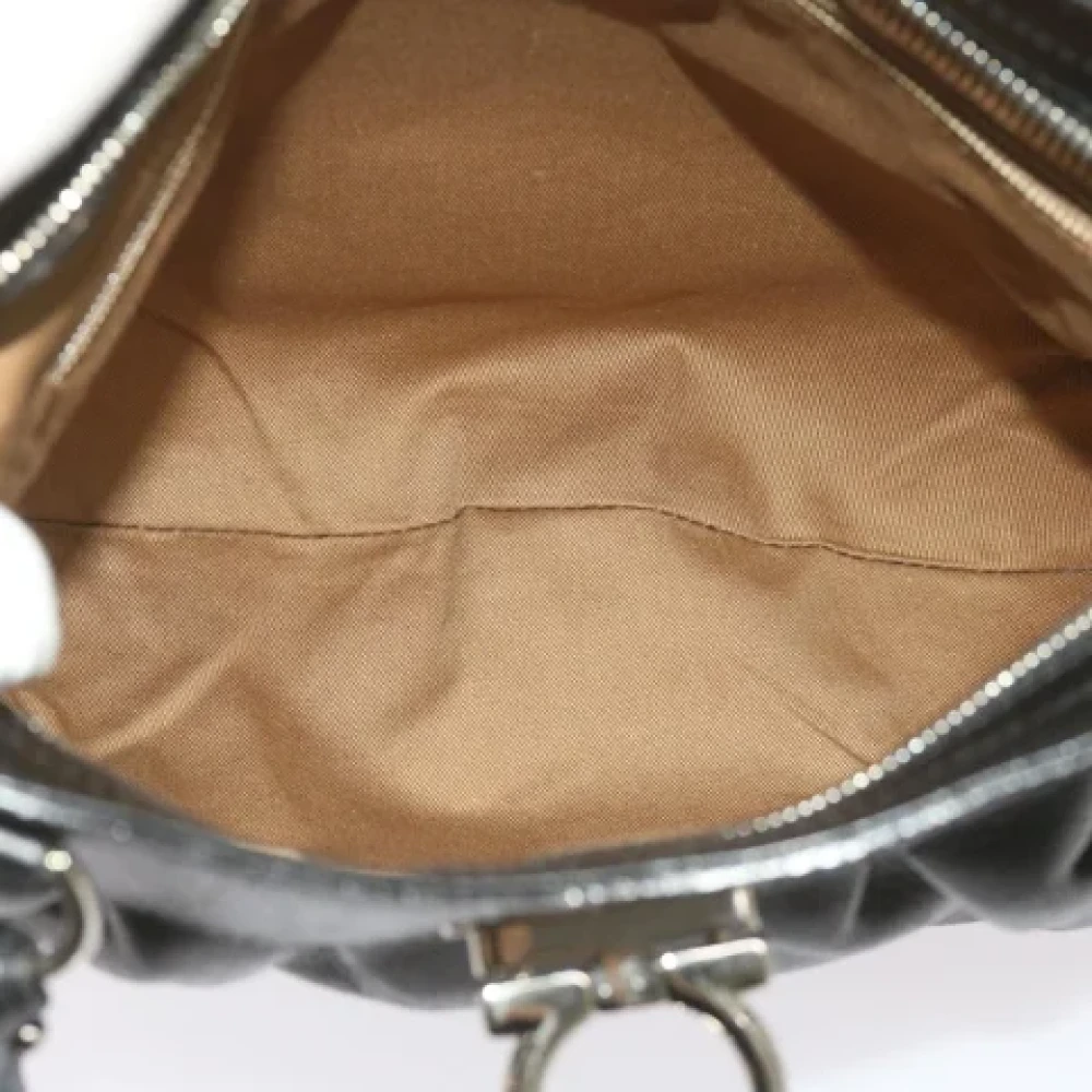 Salvatore Ferragamo Pre-owned Leather handbags Black Dames