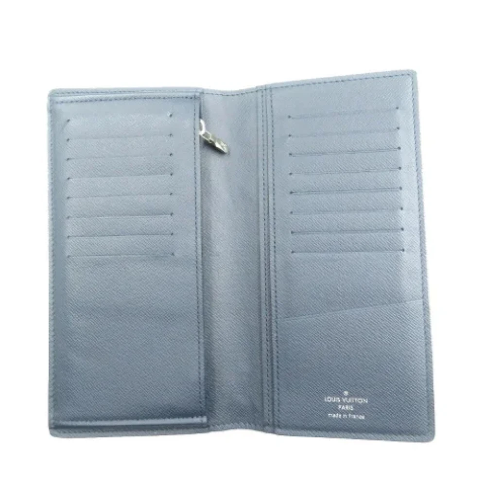 Louis Vuitton Vintage Pre-owned Leather wallets Blue Heren