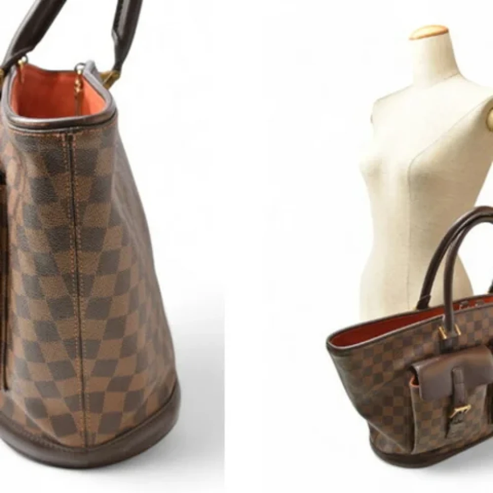 Louis Vuitton Vintage Pre-owned Canvas shoulder-bags Brown Dames