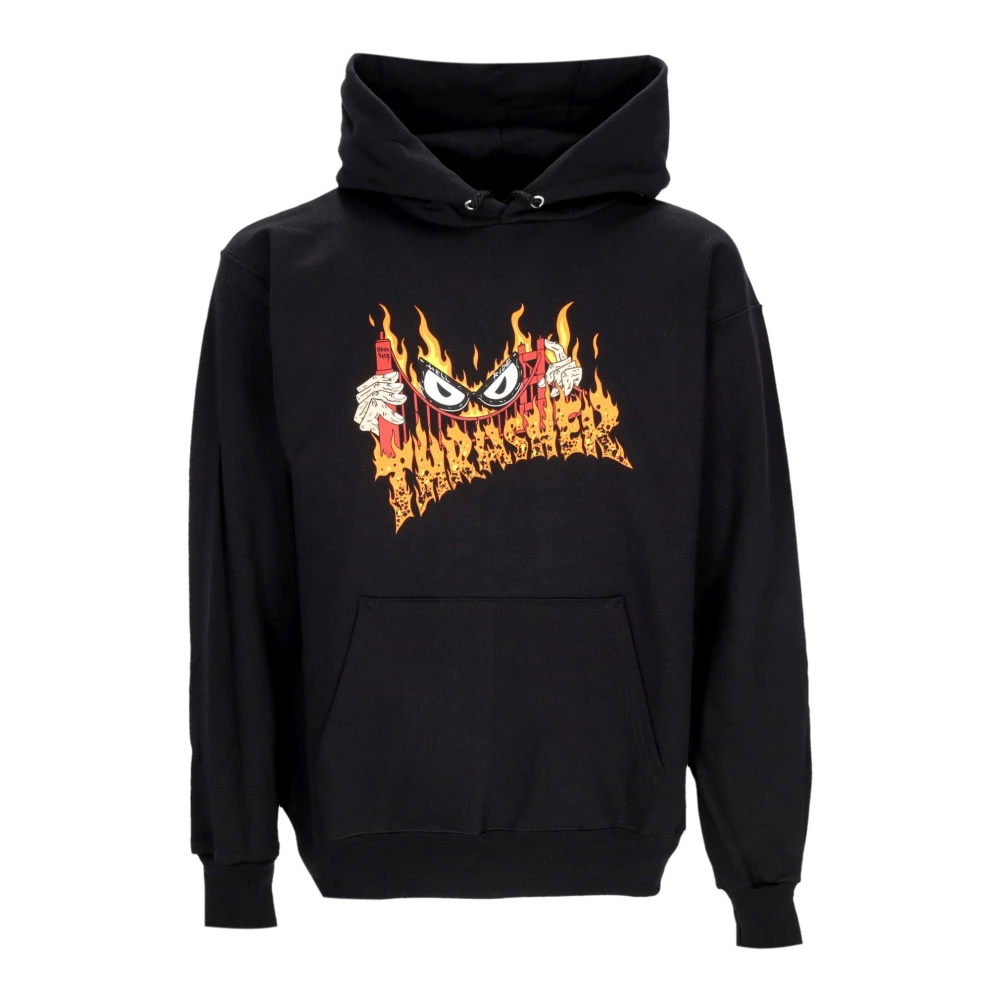 Thrasher Zwarte X Neckface Hoodie Heren Black Heren