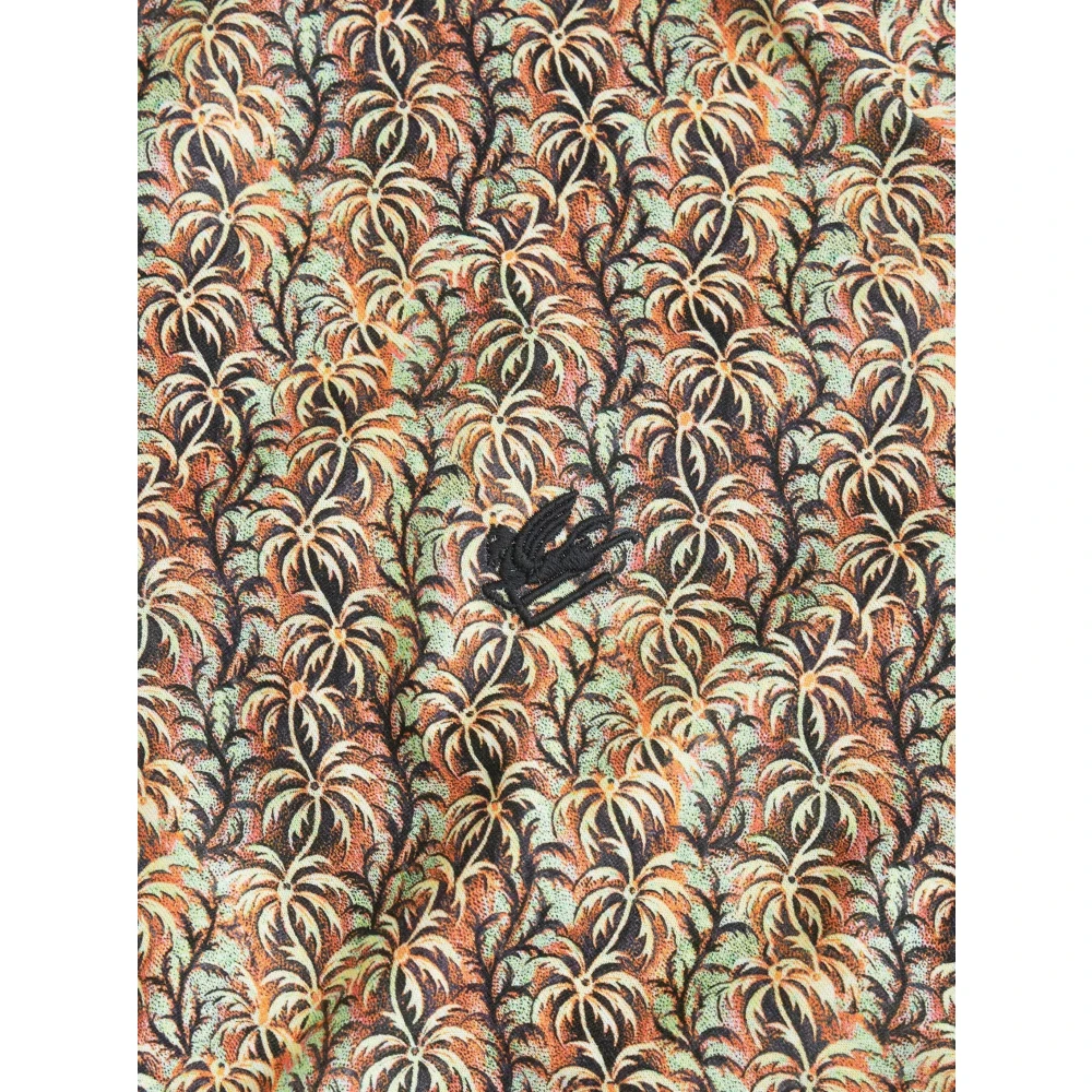 ETRO Katoen Palmboomprint T-shirt Multicolor Heren
